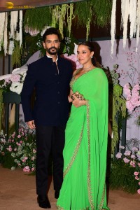 The engagement of Producer Ravi Bhagchandka and Designer Eka Lakhani attended by Anil Kapoor, Aditi Rao Hydari, Sidharth Malhotra, Neha Dhupia, and others