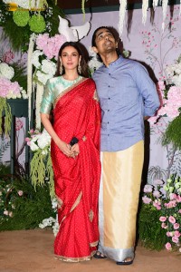 The engagement of Producer Ravi Bhagchandka and Designer Eka Lakhani attended by Anil Kapoor, Aditi Rao Hydari, Sidharth Malhotra, Neha Dhupia, and others