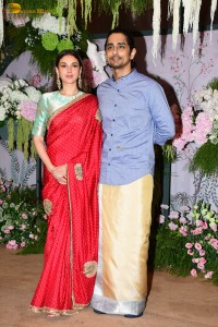 The engagement of Producer Ravi Bhagchandka and Designer Eka Lakhani attended by Anil Kapoor, Aditi Rao Hydari, Sidharth Malhotra, Neha Dhupia, and others