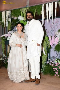 The engagement of Producer Ravi Bhagchandka and Designer Eka Lakhani attended by Anil Kapoor, Aditi Rao Hydari, Sidharth Malhotra, Neha Dhupia, and others