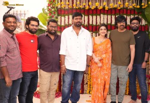 The Launch of Ravi Teja’s 75th Film attended by Ravi Teja and Sreeleela