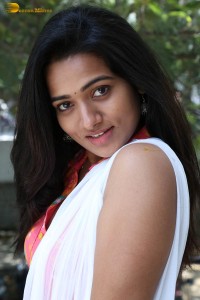 telugu actress rekha nirosha cute photoshoot in a orange salwar