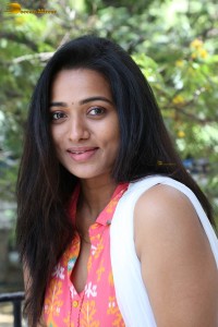 telugu actress rekha nirosha cute photoshoot in a orange salwar