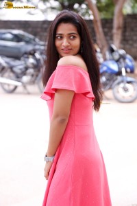 indian actress rekha nirosha in a pink dress