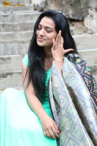actress rekha nirosha in a green salwar cute photoshoot