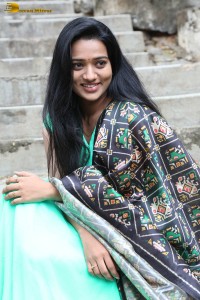 actress rekha nirosha in a green salwar cute photoshoot