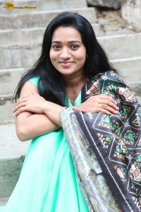 actress rekha nirosha in a green salwar cute photoshoot