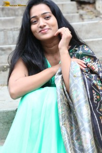 actress rekha nirosha in a green salwar cute photoshoot