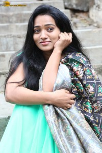 actress rekha nirosha in a green salwar cute photoshoot