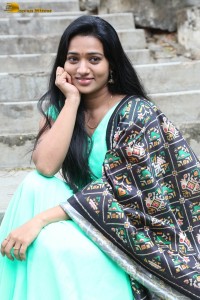 actress rekha nirosha in a green salwar cute photoshoot