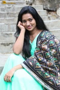actress rekha nirosha in a green salwar cute photoshoot