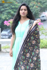 actress rekha nirosha in a green salwar cute photoshoot