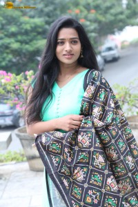 actress rekha nirosha in a green salwar cute photoshoot