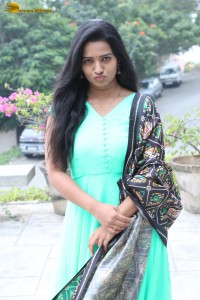 actress rekha nirosha in a green salwar cute photoshoot