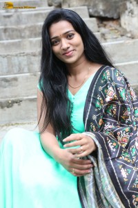 actress rekha nirosha in a green salwar cute photoshoot
