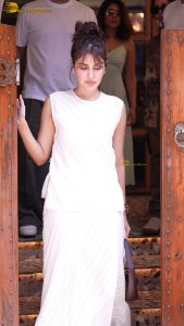 actress rhea chakraborty stunning in a white dress