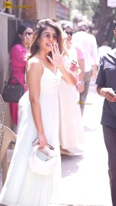 actress rhea chakraborty stunning in a white dress