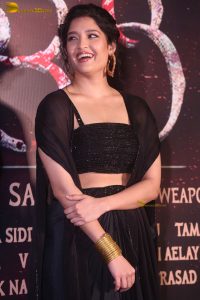 actress ritika singh gorgeous in a black dress at an event
