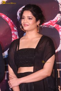 actress ritika singh gorgeous in a black dress at an event