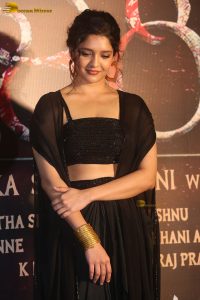 actress ritika singh gorgeous in a black dress at an event