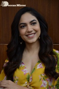 Actress Ritu Varma in a Yellow Dress