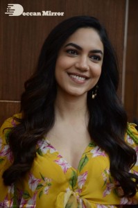 Actress Ritu Varma in a Yellow Dress