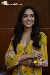 Actress Ritu Varma in a Yellow Dress