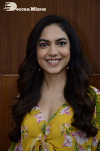 Actress Ritu Varma in a Yellow Dress