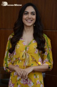 Actress Ritu Varma in a Yellow Dress