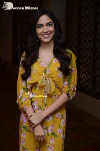 Actress Ritu Varma in a Yellow Dress