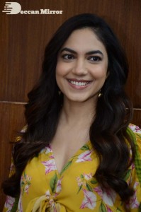 Actress Ritu Varma in a Yellow Dress