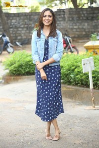 Telugu Actress Ritu Varma photoshoot in a denim jacket