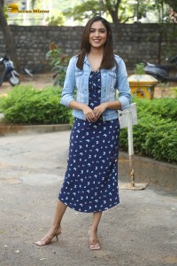 Telugu Actress Ritu Varma photoshoot in a denim jacket
