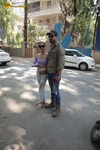 Actress Rubina Dilaik spotted with her husband Abhinav Shukla in Mumbai