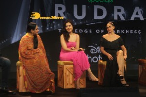 Rudra The Edge of Darkness Trailer Launch attended by Ajay Devgn and Raashi Khanna