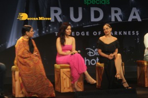Rudra The Edge of Darkness Trailer Launch attended by Ajay Devgn and Raashi Khanna