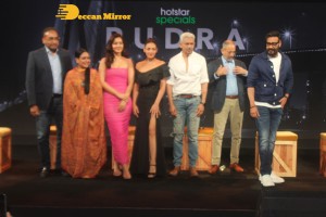 Rudra The Edge of Darkness Trailer Launch attended by Ajay Devgn and Raashi Khanna