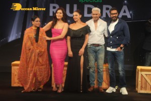 Rudra The Edge of Darkness Trailer Launch attended by Ajay Devgn and Raashi Khanna