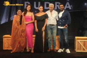 Rudra The Edge of Darkness Trailer Launch attended by Ajay Devgn and Raashi Khanna