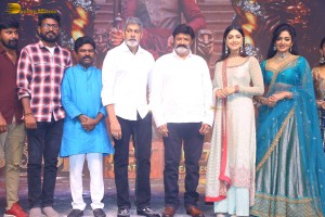 Rudrangi Pre-Release Function attended by Jagapathi Babu, Mamta Mohandas, Divi Vadthya, Ganavi Laxman, Vimala Raman, and Nandamuri Balakrishna