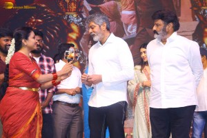 Rudrangi Pre-Release Function attended by Jagapathi Babu, Mamta Mohandas, Divi Vadthya, Ganavi Laxman, Vimala Raman, and Nandamuri Balakrishna