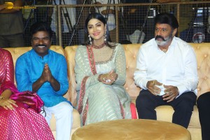 Rudrangi Pre-Release Function attended by Jagapathi Babu, Mamta Mohandas, Divi Vadthya, Ganavi Laxman, Vimala Raman, and Nandamuri Balakrishna