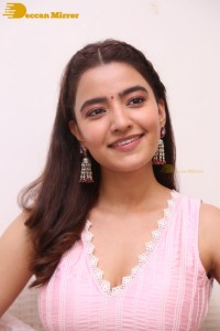 Actress Rukshar Dhillon in a pink dress