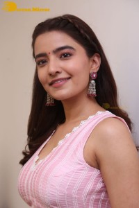 Actress Rukshar Dhillon in a pink dress