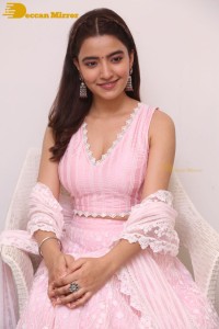 Actress Rukshar Dhillon in a pink dress