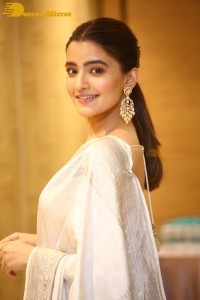 Actress Rukshar Dhillon Photoshoot in a Silver Color Saree