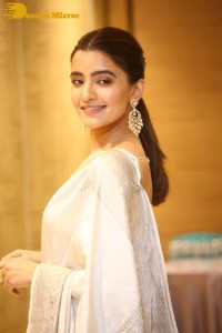 Actress Rukshar Dhillon Photoshoot in a Silver Color Saree