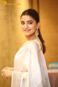 Actress Rukshar Dhillon Photoshoot in a Silver Color Saree