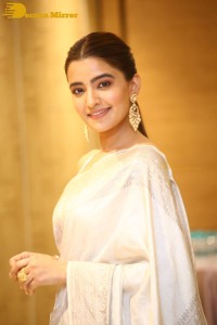 Actress Rukshar Dhillon Photoshoot in a Silver Color Saree