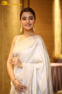 Actress Rukshar Dhillon Photoshoot in a Silver Color Saree